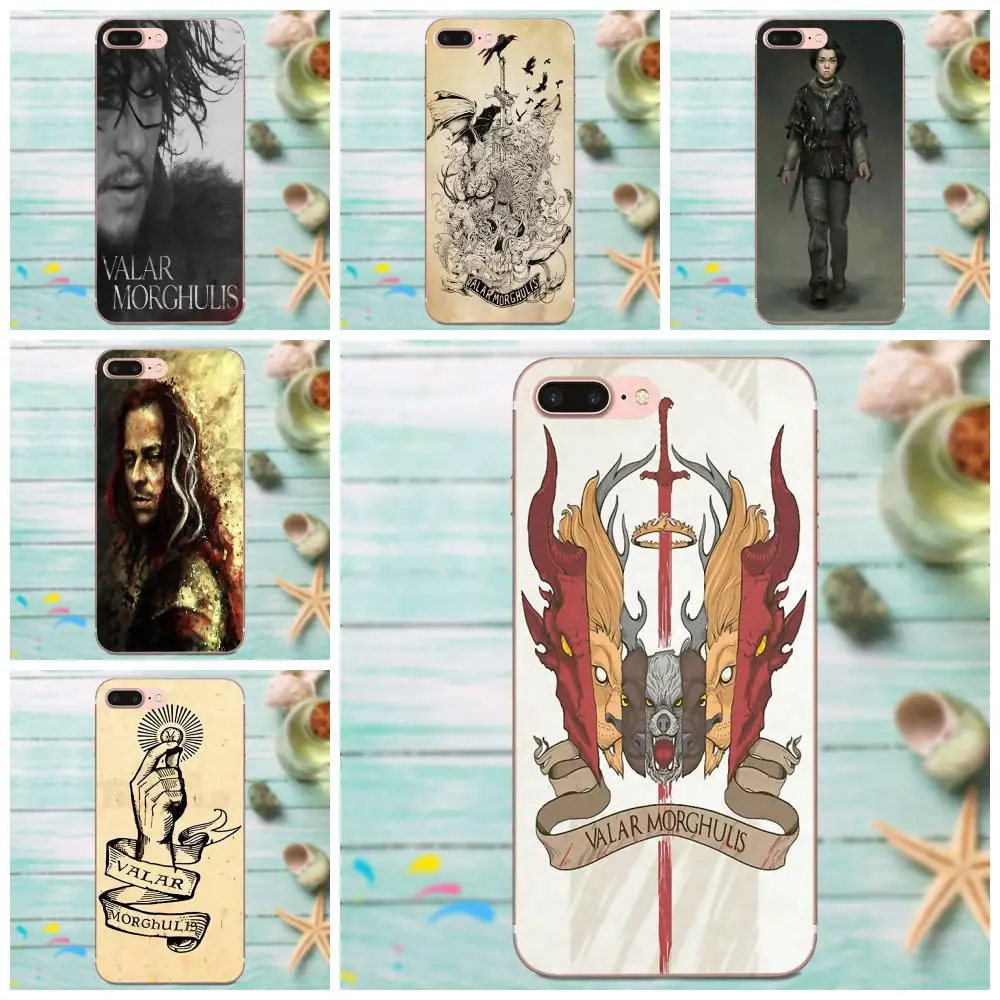 Мягкий Силиконовый ТПУ прозрачный чехол Valar Morghulis для Apple iPhone X XS Max XR 4 4S 5 5C 5S SE 6 6S 7 8