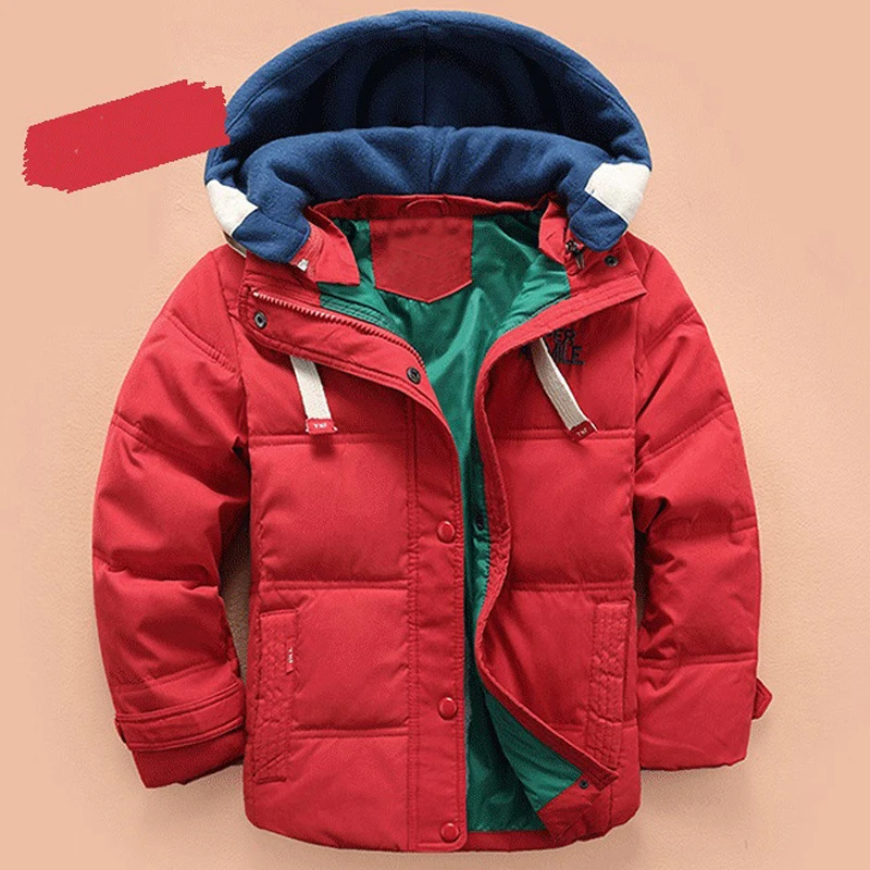 HH Kids jacket boys Hooded Winter baby girl autumn toddler coat children snowsuit Velvet Jacket Outwear 3 4 5 8 10 Years | Детская