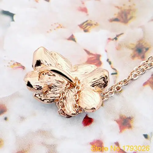 Женская дизайнерская многослойная цепочка-чокер с цветком гардения короткое