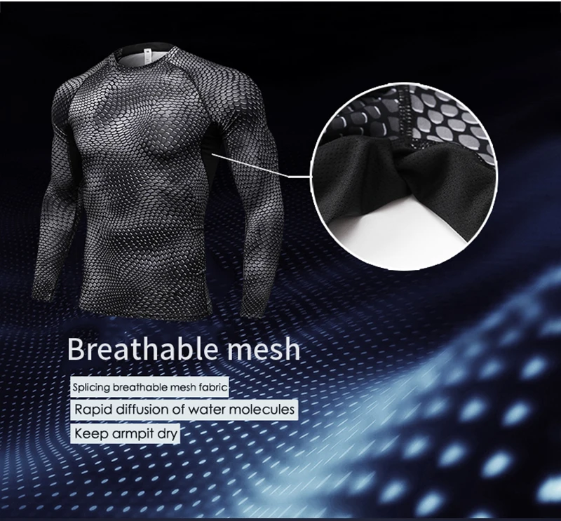 Длинный рукав быстрая сушка рашгард мужской компрессионная майка bodybuilding clothes спортивная одежда баскетбол спортивная футболка майки для фитнеса одежда для фитнеса gym майка футболка для тренировок demix рашгард