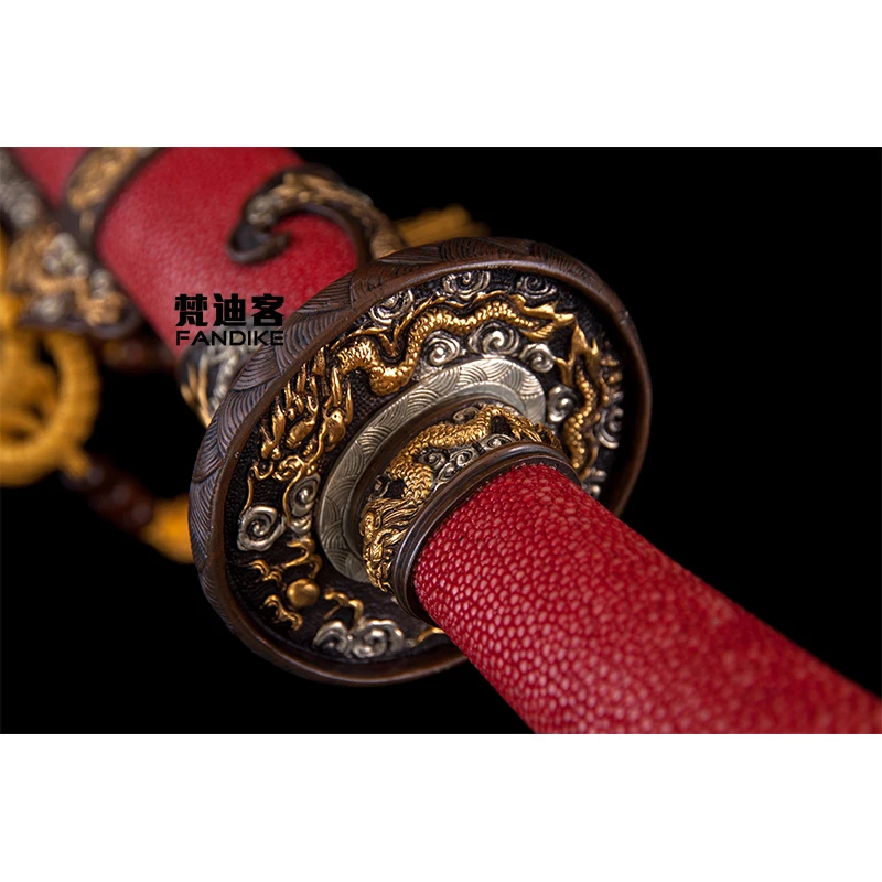 Высокое качество ручная работа складывающаяся сталь китайский меч династии Цин