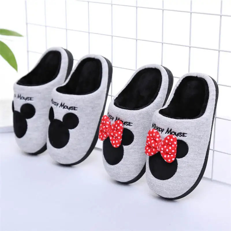 2018 осень и зима детские хлопковые тапочки новые Нескользящие Мультяшные с