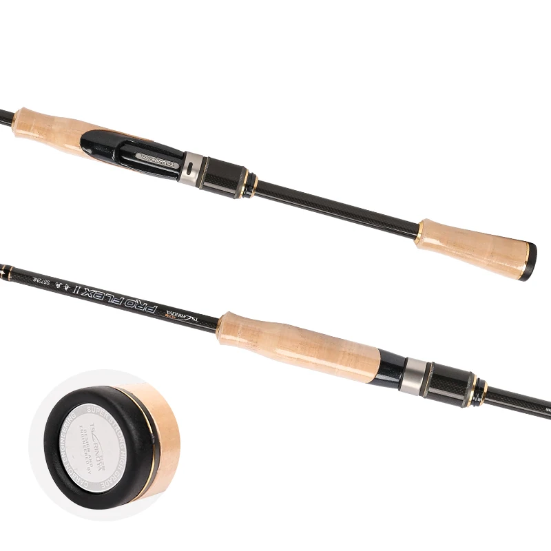 TSURINOYA PROFLEX II 2.01 м 2.13 м спиннинг Рыбалки 2 сегмента ML/M Мощность Удочка из Углерода Рыболовные Снансти Спининг литья