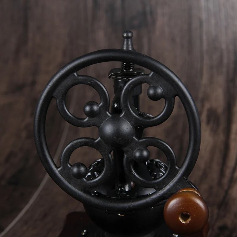 値段 マニュアル観覧車ミニコーヒー豆グラインダーヴィンテージハンドメイド地面コーヒーメーカーコーヒーツール木材豆シュレッダーマシン 1 セット