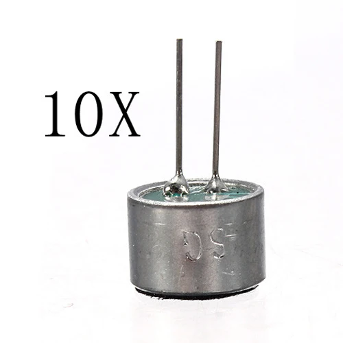 2х новый хит продаж 10 шт 9 7 мм x 2-контактный микрофонная капсула электретный