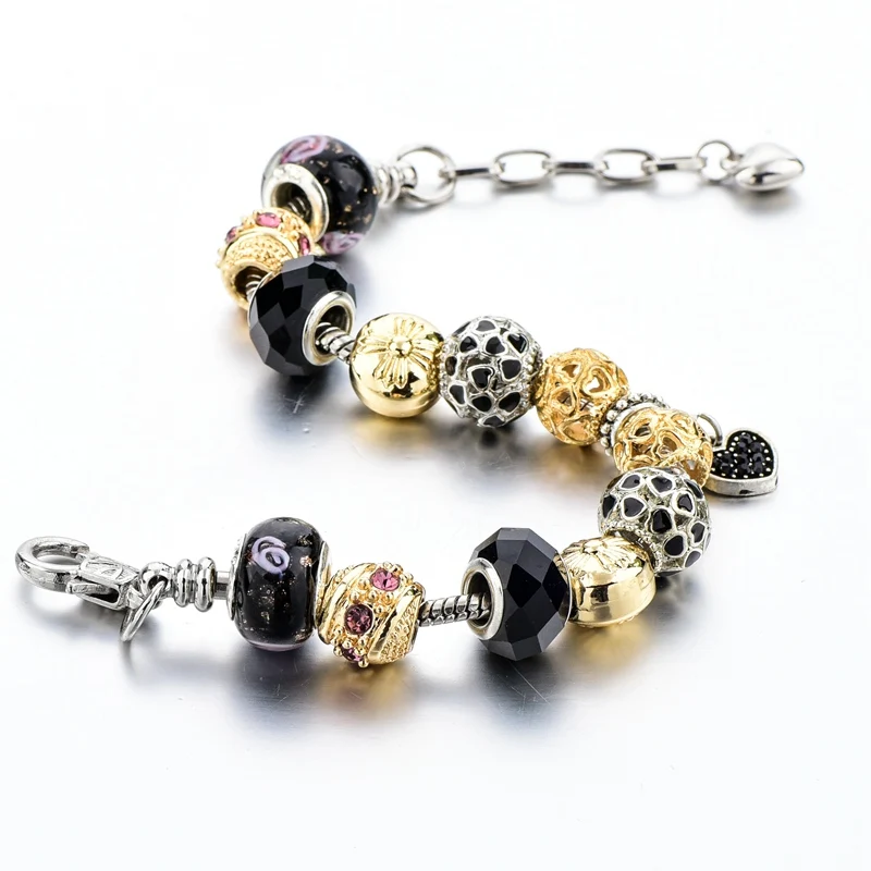 Женский браслет-цепочка с сердечком SZELAM Серебристый браслет цепочкой модель