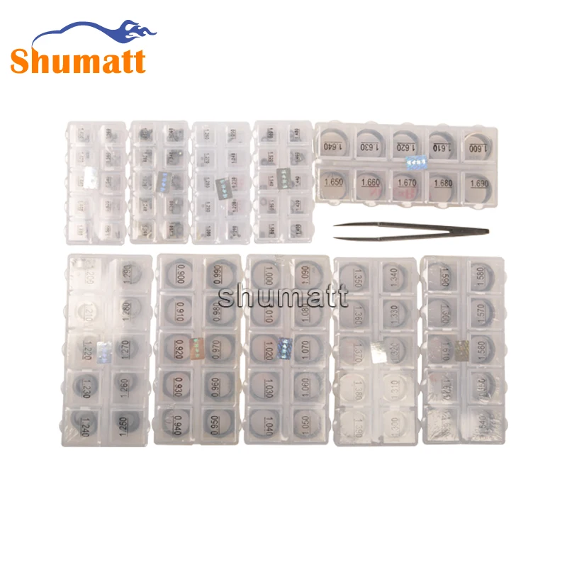 500 шт. набор регулирующих прокладок для инжектора общей топливной магистрали