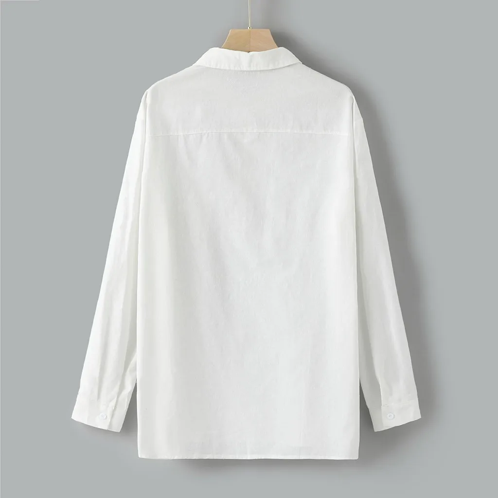 5XL мужские льняные хлопковые рубашки с длинным рукавом и стоячим воротником, однотонные свободные осенние Рубашки, модная классическая мужская одежда
