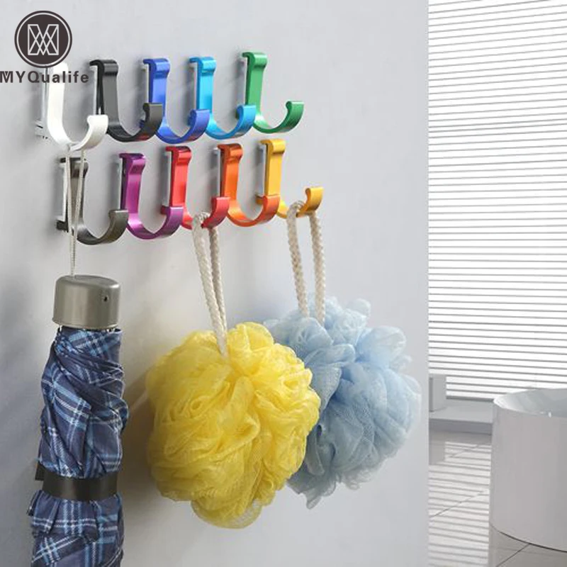 1 шт. декоративная алюминиевая настенная вешалка для полотенец 9 цветов|colorful wall