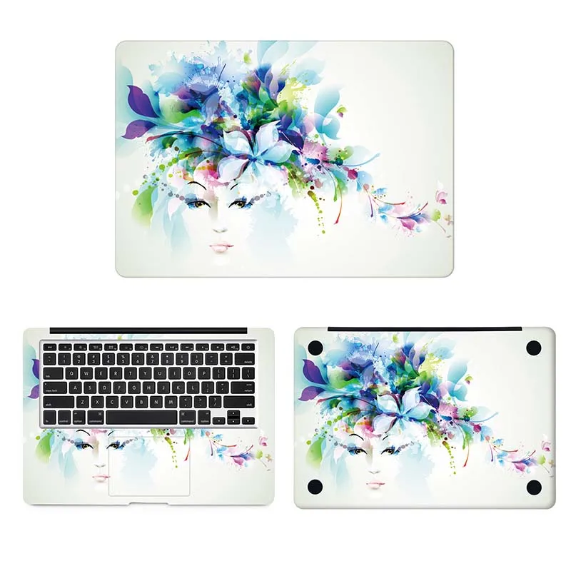 Цветок красоты всего тела кожного покрова для Macbook стикеры Pro Air Retina 11 12 13 15 дюймов