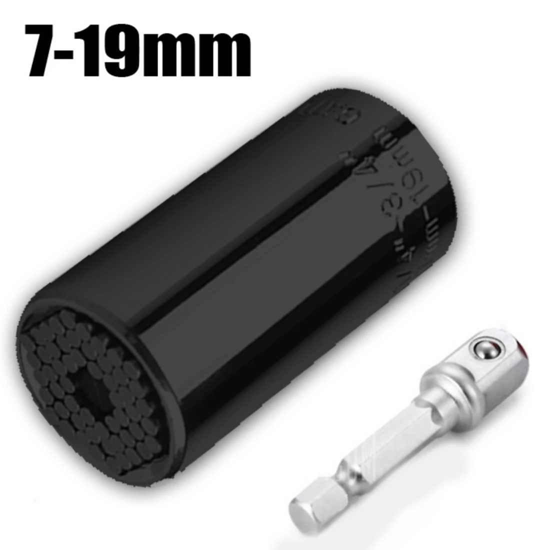 7 to 19mm Black Универсальный гаечный ключ, мм универсальный гаечный ключ, набор головок, рукав 7-19 мм, вогнутая игла, универсальный рукав - Цвет: 7 to 19mm Black