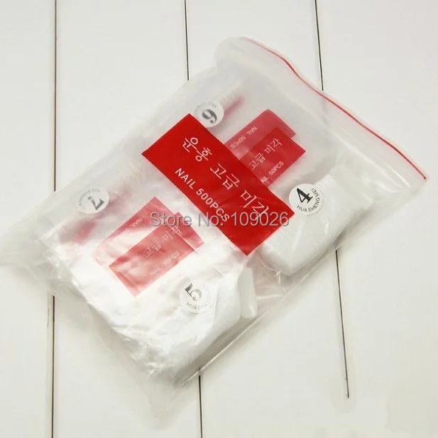 500 белые/прозрачные/натуральные накладные акриловые Типсы для французского