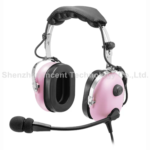 VOIONAIR Pink Pilot Headset PNR (Passive Noise Reduction) Aviation IN-1000 | Мобильные телефоны и аксессуары