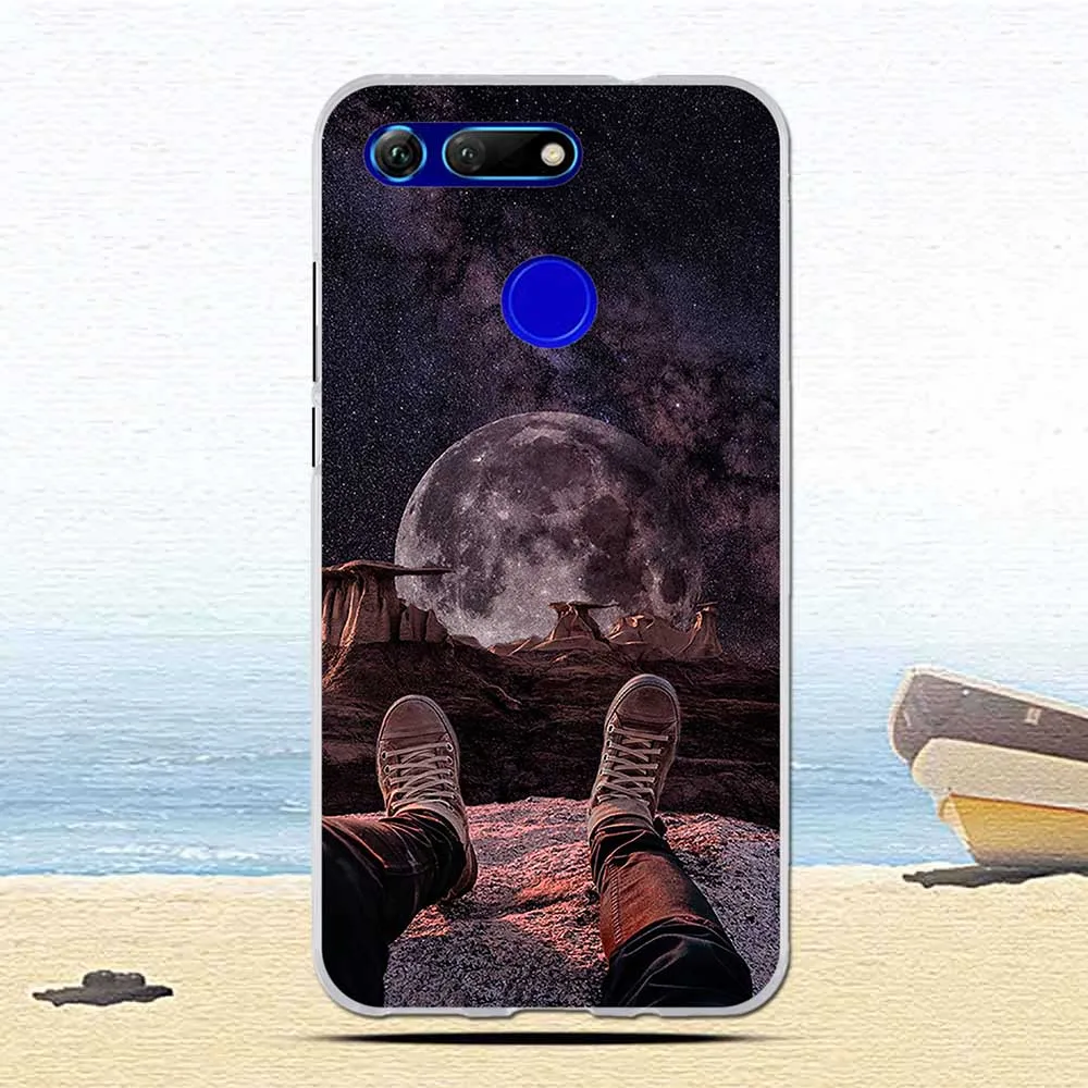 Soft Capa For Honor View 20 V20 Phone Cases Cute Cats Painted Case Fundas Huawei Protective Back Bag |