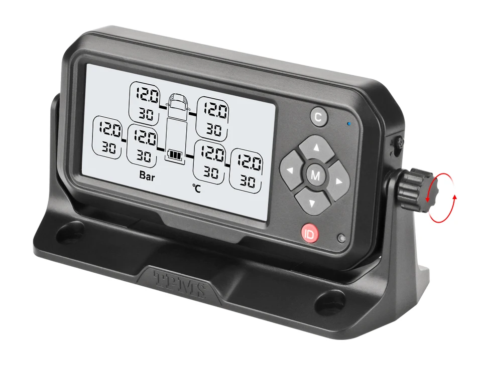 Jansite Грузовик TPMS система контроля давления в шинах батарея питания цифровой прозрачный дисплей Авто Охранная сигнализация s давление в шинах