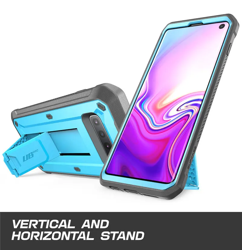 Для samsung Galaxy S10 чехол 6,1 дюймов SUP чехол UB Pro полный корпус прочная подставка чехол Чехол без встроенной защиты экрана
