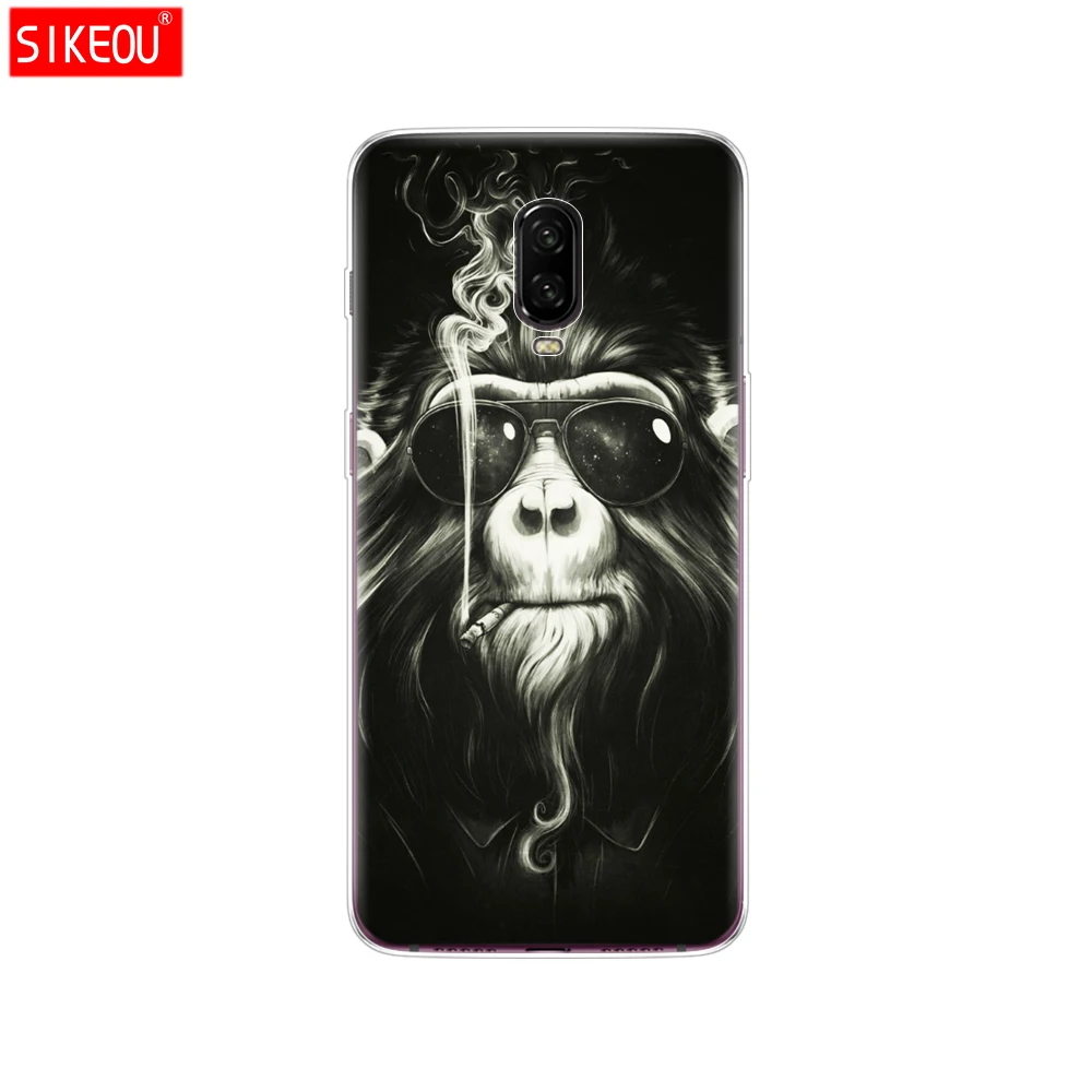 12075 Силиконовый чехол для oneplus 6 t, чехол, Coque для one plus 6 T, чехол etui, чехол для oneplus 6 t, силиконовый чехол с котом и цветами - Цвет: 12075