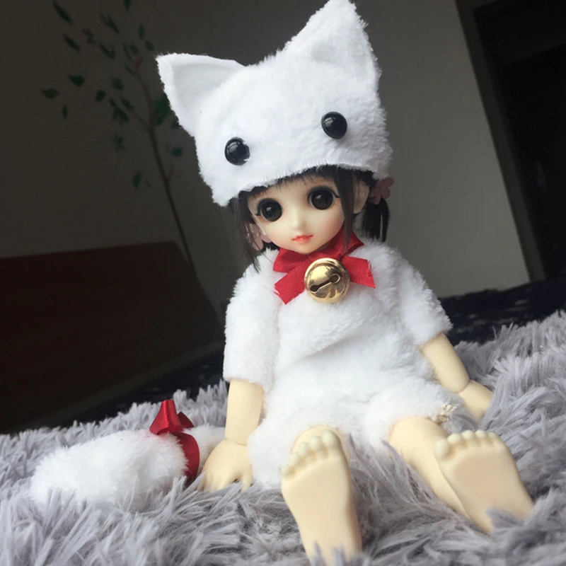 Одежда для куклы Bybrana Bjd Sd костюм кошки футболка шорты шапка плюшевая одежда котят