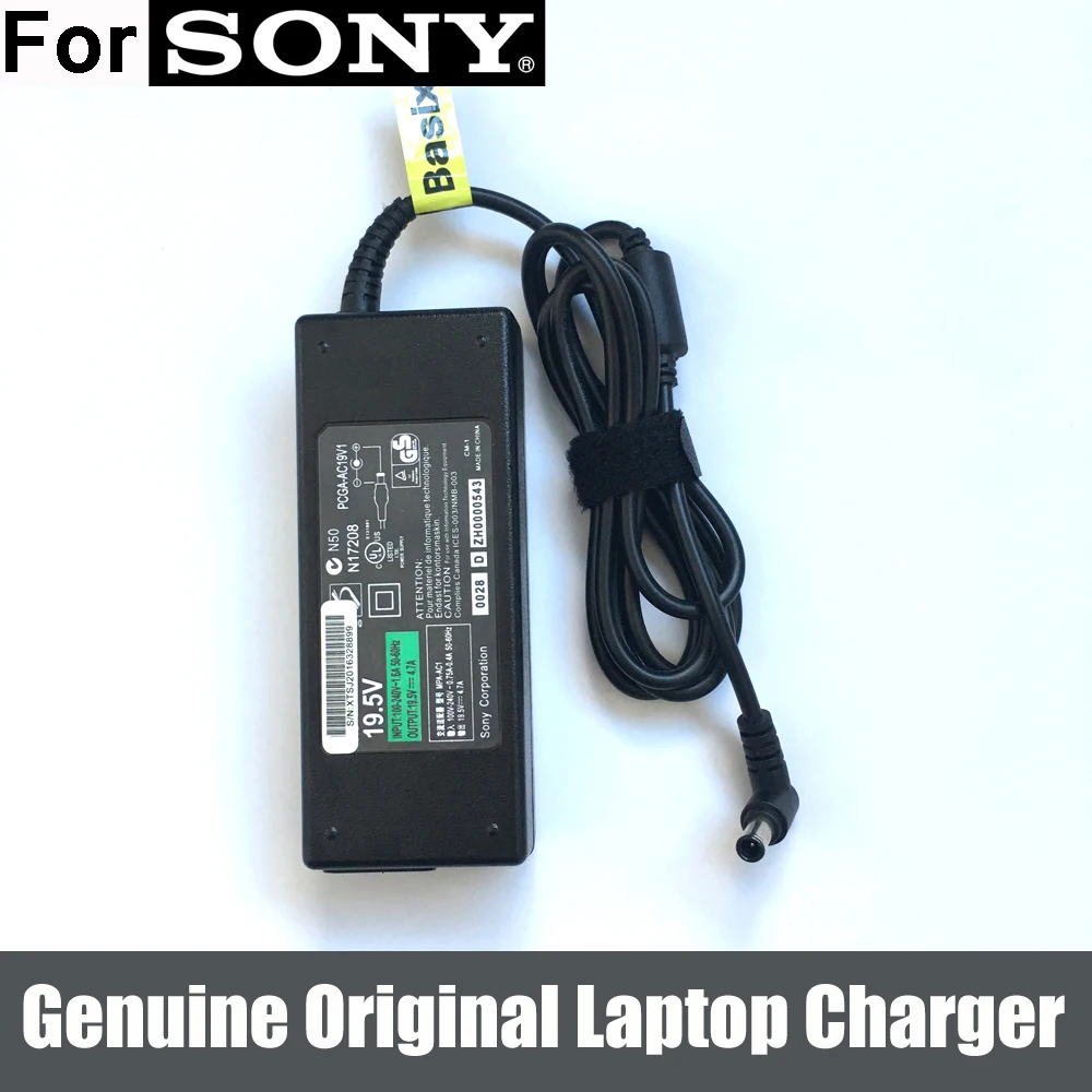 90W 19 5 V 4.7A оригинальные AC Мощность адаптер для Sony Vaio PCG 51211L 5G1L 5G2L VGN FW378J SZ140|19.5v 4.7a|ac