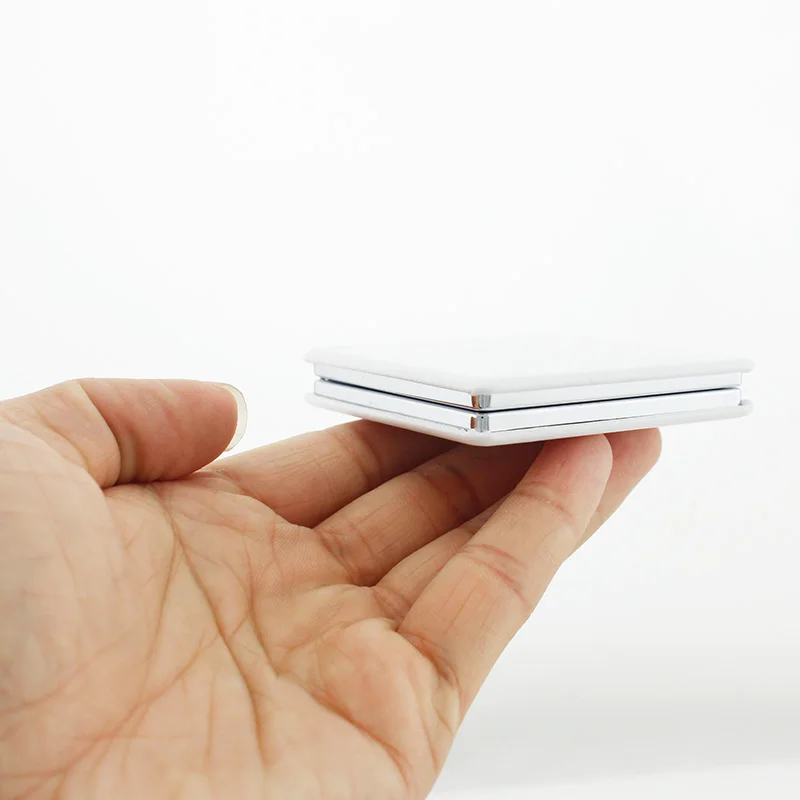 Складное квадратное мини-зеркало для макияжа JWEIJIAO увеличение 1X/2X | Красота и