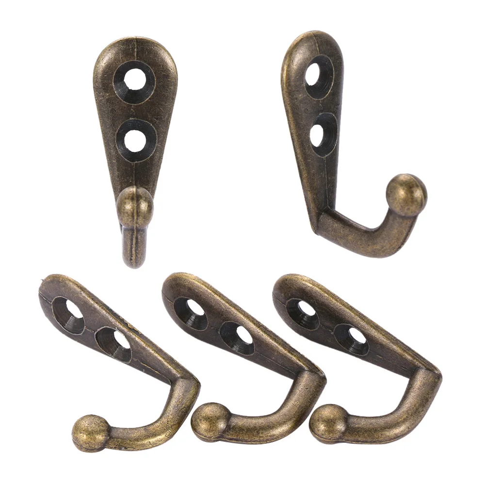 10 шт. антикварные крючки маленькая настенная вешалка Пряжка роговой замок