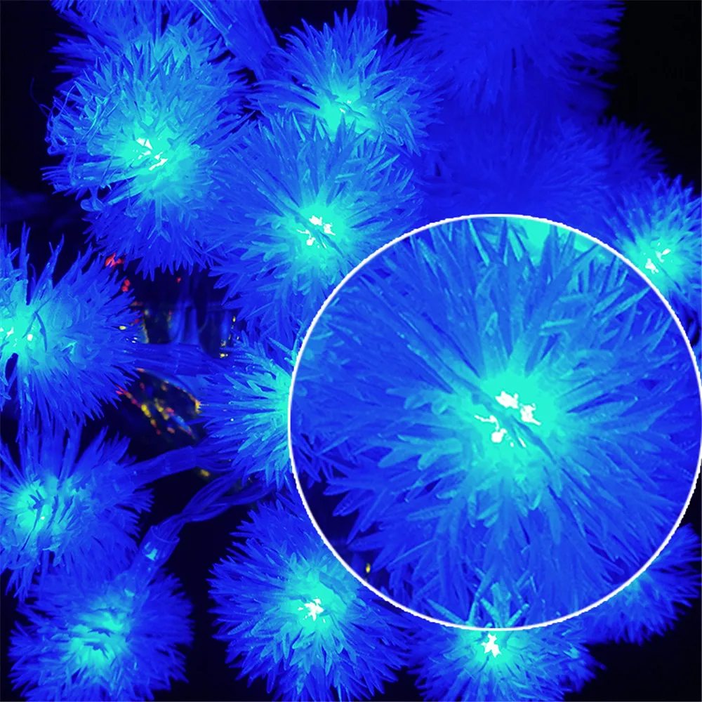 YIYANG Snowball Светодиодная лента RGB снежные хлопья огни батарея вечерние Рождественские Свадебные украшения на день рождения освещение Casamento