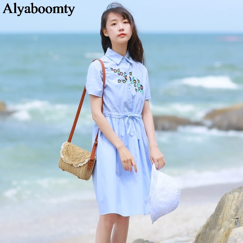 Mori Girl стильное летнее женское элегантное короткое платье с цветочным рисунком