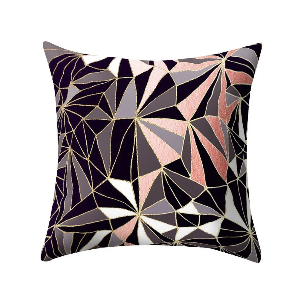 9 стильная Подушка покрывает розовые черные Золотые декоративные подушки для
