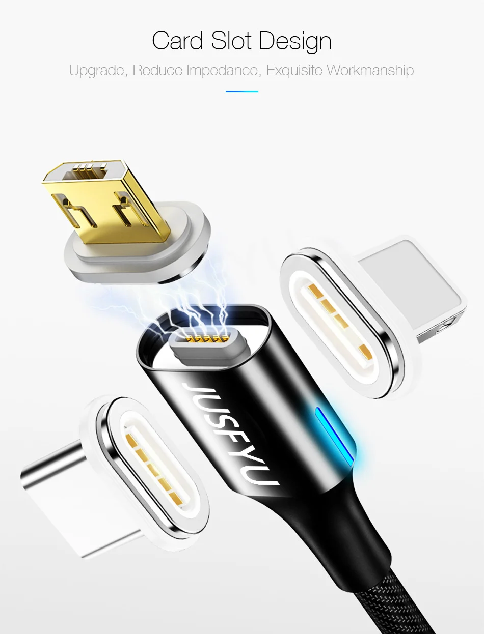 Магнитный Micro USB кабель для iPhone X XS samsung S10 type-c провод 3A Быстрая зарядка магнит зарядное устройство адаптер usb type C Кабели для телефонов