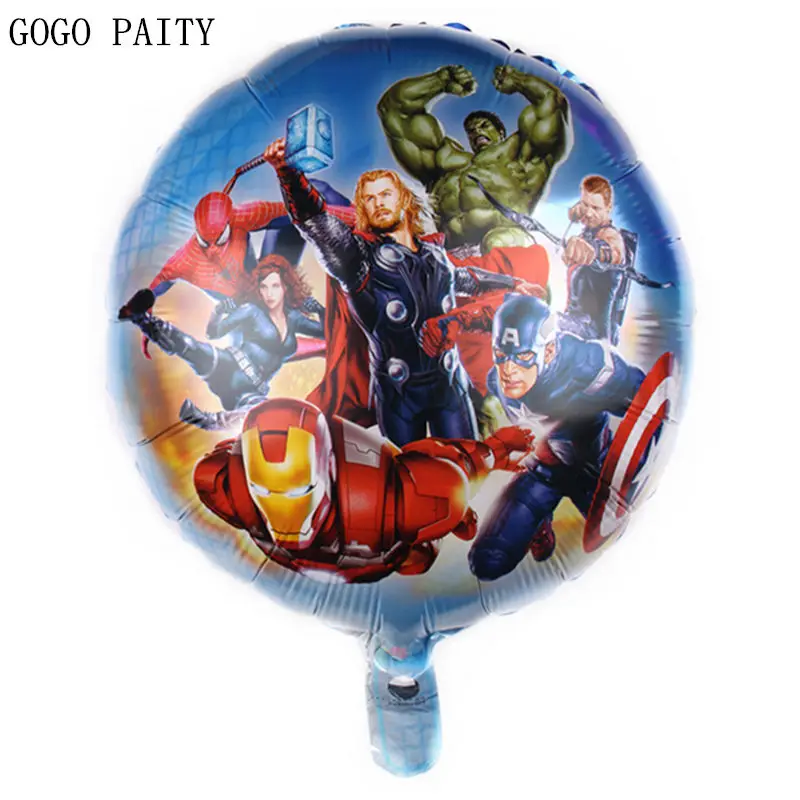 GOGO PAITY New 18-inch round cartoon Superman aluminum balloon Holiday party Birthday decoration decorative toys High quality | Дом и сад