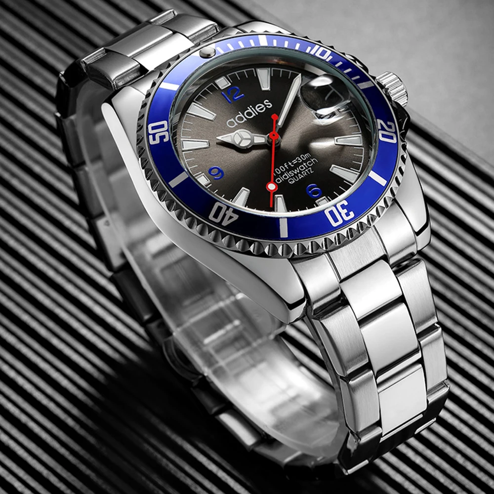 2020 новые мужские часы ADDIES Топ бренд Роскошные Кварцевые спортивные армейские