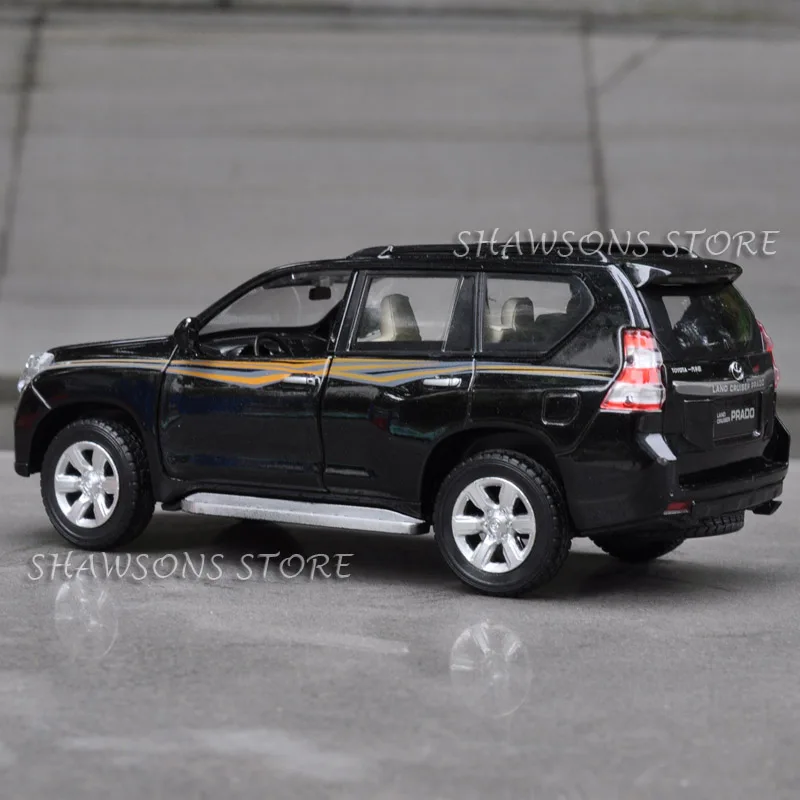 Литая металлическая модель автомобиля 1:32 для Toyota Land Cruiser Prado SUV игрушка со звуком