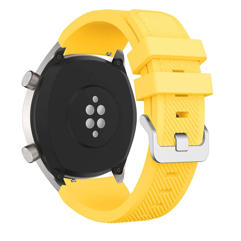 Силиконовый браслет на запястье для huawei часы GT для Amazfit Stratos 2/2 S для samsung Шестерни S3 Frontier классический ремешки для часов браслет