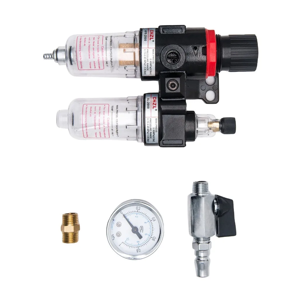 G1/4'' Air Compressor Oil Lubricator Water Separator Trap Filter Regulator Gauge | Автомобили и мотоциклы