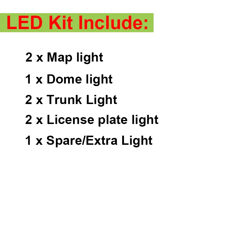 Buildreamen2 Автомобильная внутренняя карта купольная лампа для багажника 8 шт. 5630 SMD