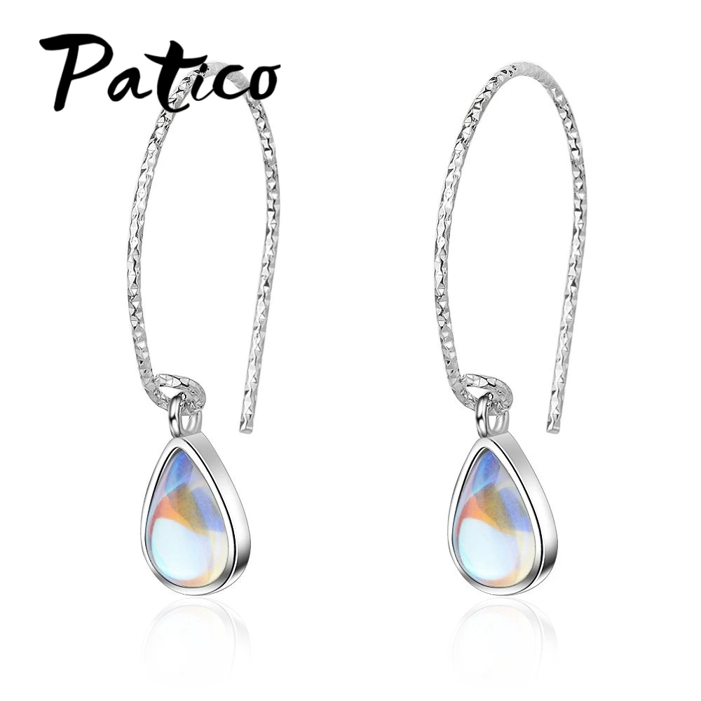 

Новейшие Модные серьги с подвеской в виде капли воды для женщин из стерлингового серебра 925 пробы, рождественские подарки, высокое качество,...