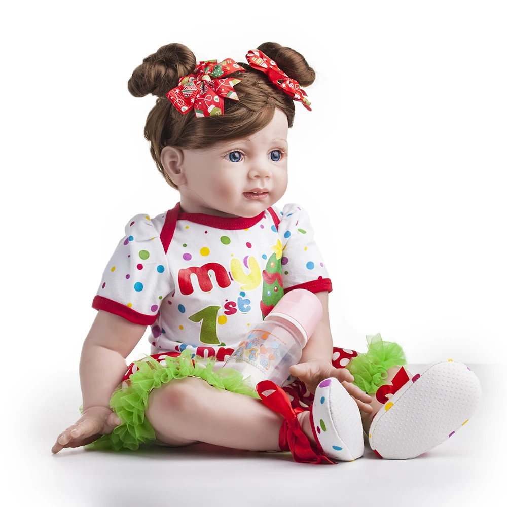 60 см силиконовые виниловые игрушки Reborn Baby Doll для девочек принцесса малыш живые