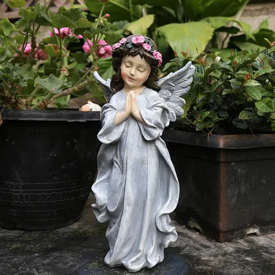

Courtyard Decoration Outdoor Garden American Country Courtyard Horticultural Decoration Resin Angel ornaments