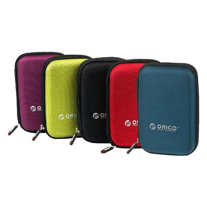 ORICO 2,5 дюймов Чехол для внешнего жесткого диска 5 шт. HDD Box power Bank USB кабель портативная защитная сумка чехол PHD-25 - Цвет: 5 Pieces