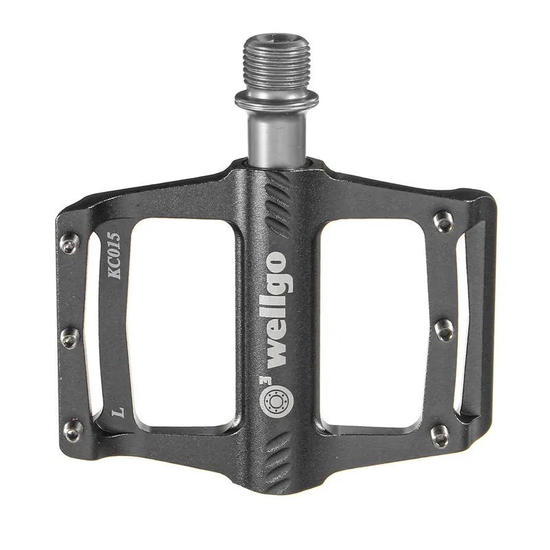 grey Оригинальные веллго KC015 алюминиевые ЧПУ MTB велосипедные Педали Спорт на открытом воздухе горный велосипед Сверхлегкий подшипник педаль детали велосипеда 3 вида цветов - Цвет: grey