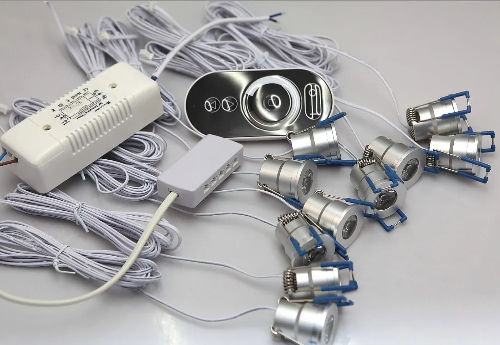 10 шт./лот регулируемая яркость 3 Вт мини светодиодная лампа для шкафа точечного