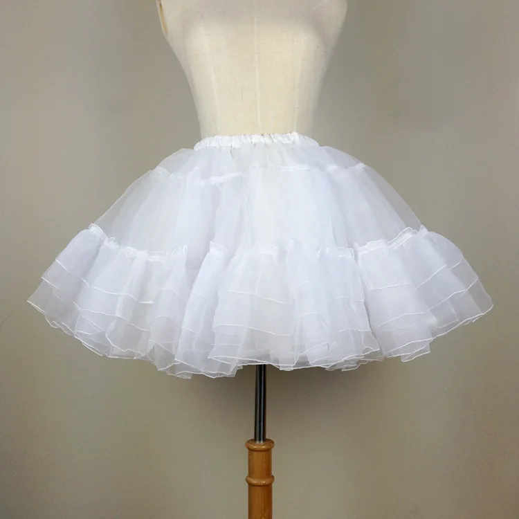 Женская короткая многослойная юбка пачка из органзы белая/черная|skirts khaki|gowns for fat