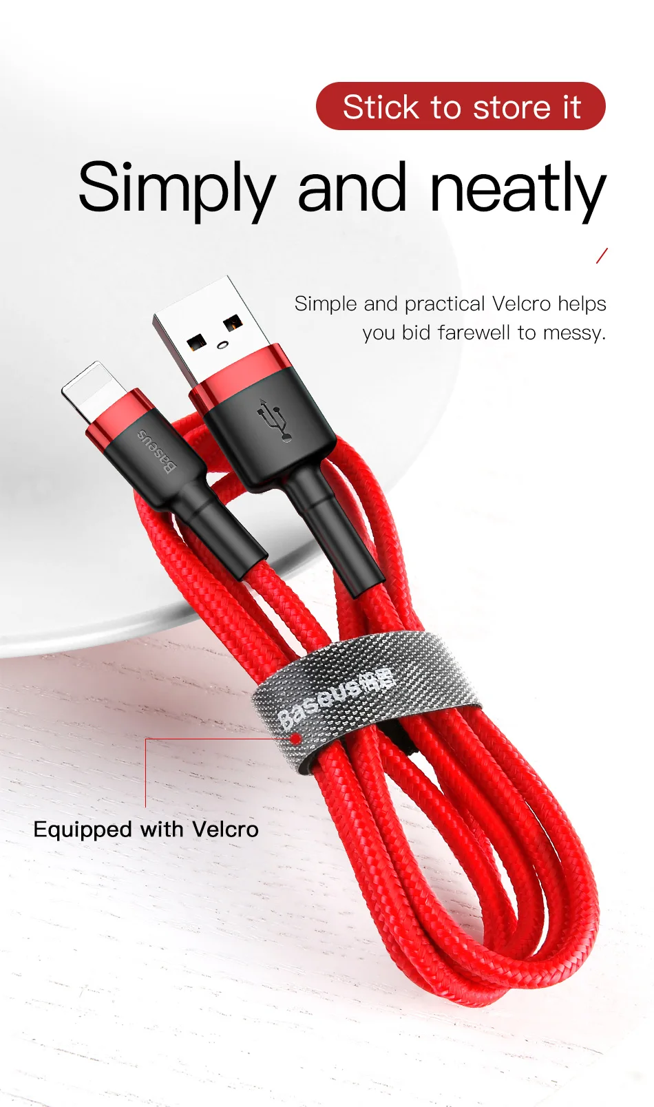 Baseus USB кабель зарядное устройство для iPhone 11 7 8 X 2.4A Быстрая зарядка USB кабель для передачи данных зарядный провод кабель для Iphone 6 6S