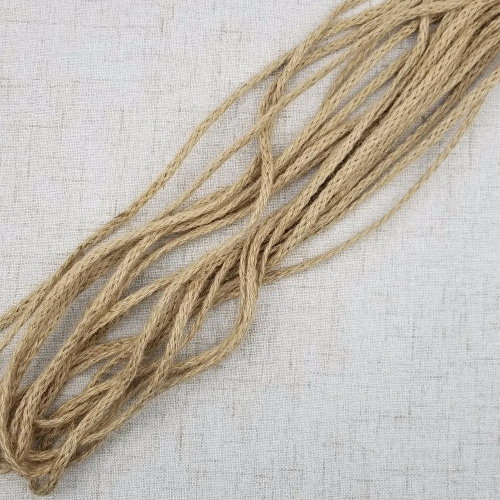 Cheap 10M/lot Natural Burlap Hessian Jute Twine Cord Hemp Rope Vintage Rustic Wedding Decoration Packing Supplies Top Quality | Дом и сад