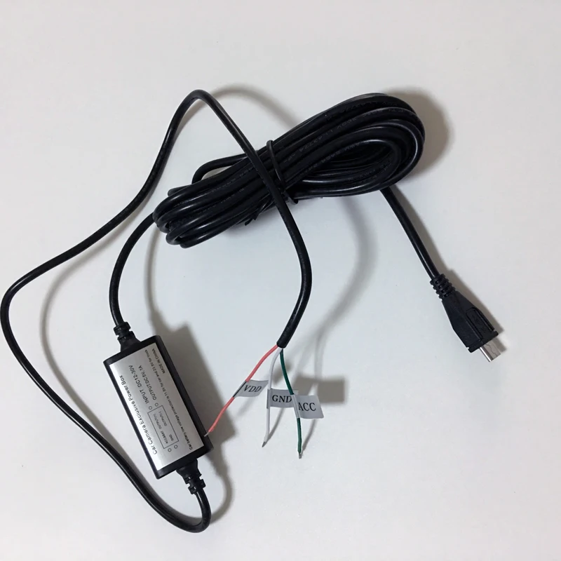 Conkim Видеорегистраторы для автомобилей Комплект Жесткий провод Micro USB DC12V до 5V Мощность конвертер жесткого провода Зарядное устройство для видеорегистраторы мини 0805 P/0801 s помощь при парковке провода