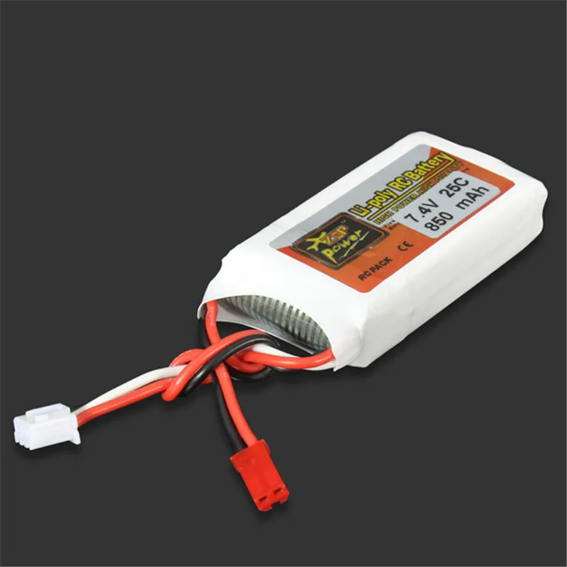 Разъем ZOP Power 7 4 В 850 мАч 2S 25C Lipo Battery jst для радиоуправляемых дронов с камерой FPV