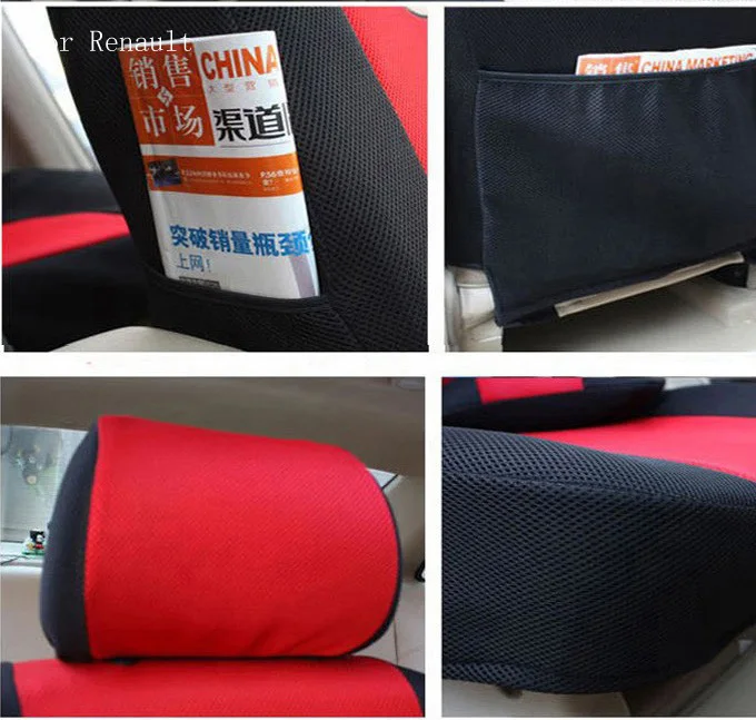 front 2 seat cover For Renault Fluence Latitude laguna red ventilate firm logo Car Seat Cover | Автомобили и мотоциклы