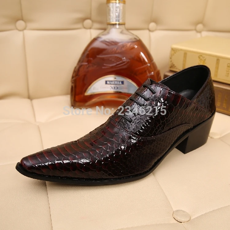 Мужская деловая обувь в британском стиле с металлическим носком из натуральной