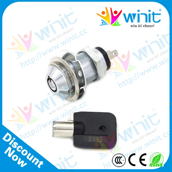 Трубчатый круглый замок для аркадной игры аркадная монета дверь с замком из