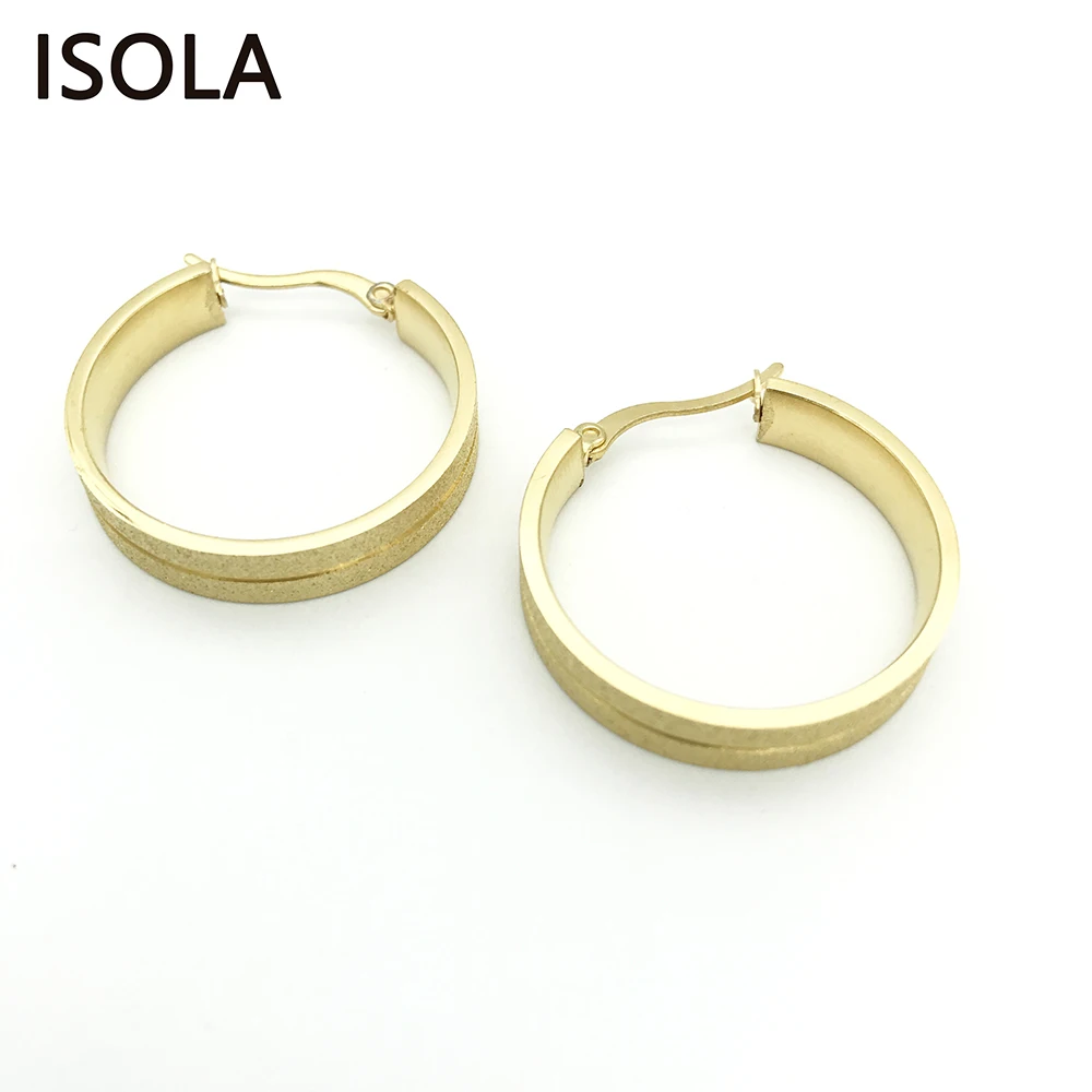 Круглые сережки кольца ISOLA из титановой стали кольца|earrings hoop earrings|hoop earringscircle earrings